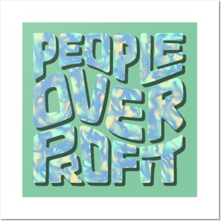 People Over Profit Word Art Posters and Art